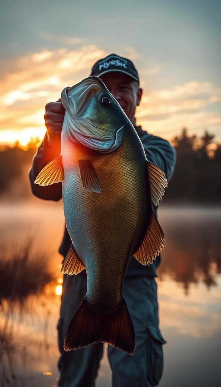 7lb hawg on a chartreuse jig at sunrise. The lake gave it up today ๐ฃ